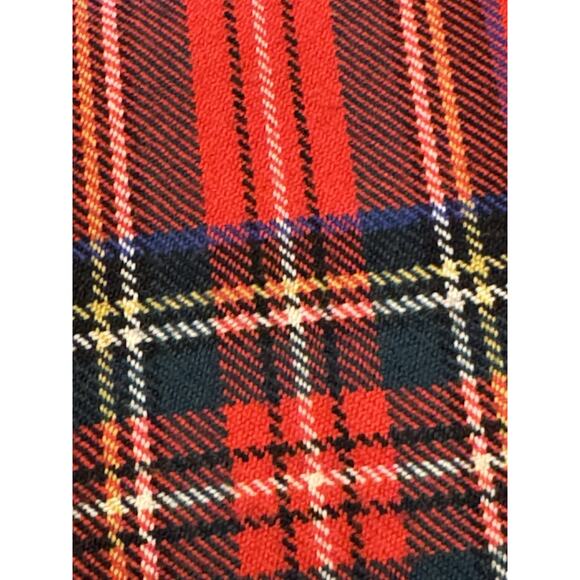 XL Orvis Wool Tartan Plaid Red Vest Reversible Christmas Dress - Picture 6 of 8